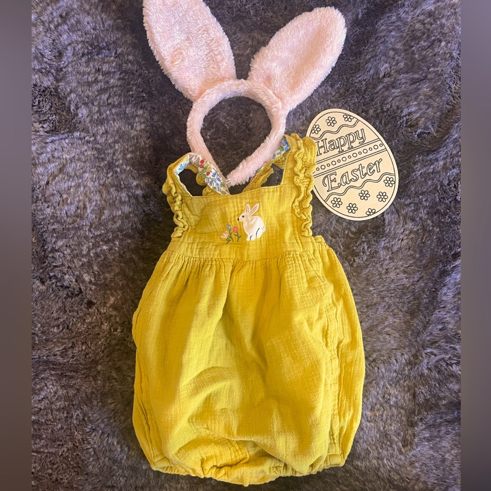 Baby Boden romper, 12-18 M, 100% cotton perfectly cute Easter outfit 🌷